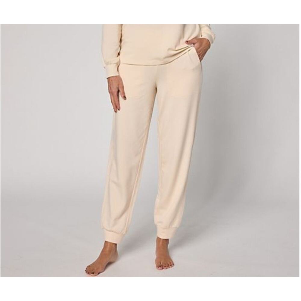 Anybody Tall Lrge Pearl Cozy Knit French Terry Slim Leg Jogger Pant A711278 NWOT